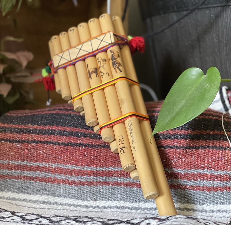 TBI Handmade Unique Traditional Style Wooden Pan Flute Reverb