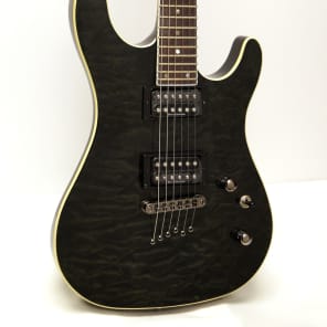 Cort KX1Q KX Series Electric Guitar - Trans Charcoal Grey | Reverb