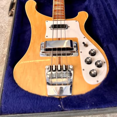 Rickenbacker 4001 bass guitar c 1977 - Mapleglo original vintage USA image 3