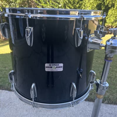 Yamaha 80’s Tour Custom Black Lacquer 14x16 Mounted Tom