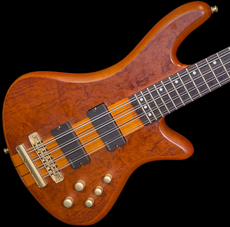 Schecter Studio 8 Active 8-String Bass Guitar 2010 Honey Satin w/ Hard Case image 1