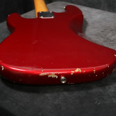 1966 Fender Precision Bass - Candy Apple Red image 14