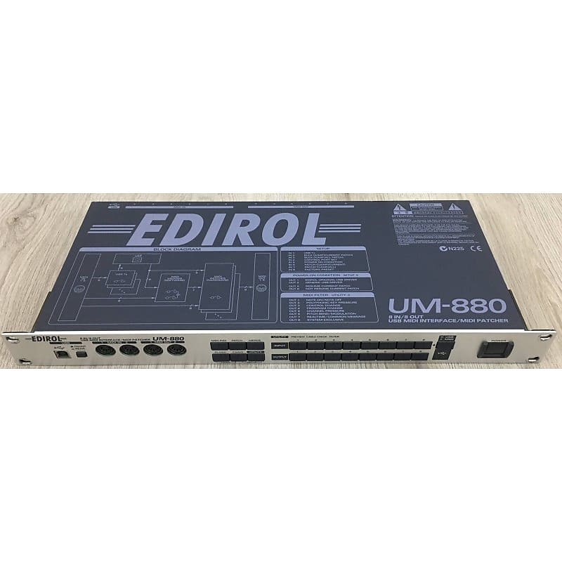 Edirol UM880 interfaccia midi USB Reverb