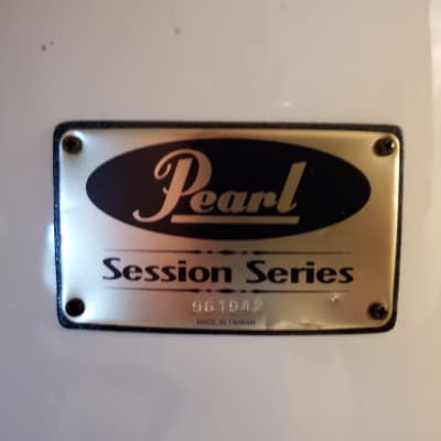 Pearl Session Series 5pc - Late 90s Nicotine White 6 ply mahogany/maple 1990s Nicotine White image 2