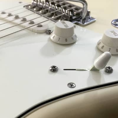 LEFTY! Vintage Fender MIJ ST67 Custom Contour Body Relic Strat Body Hendrix Blonde Guitar CBS Reverse HSC image 25