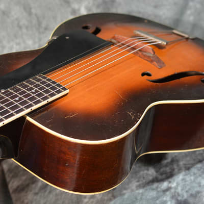 Slingerland May Bell Violin Craft Archtop Acoustic Guitar Style 82 Vintage 1936 Sunburst w Case image 5