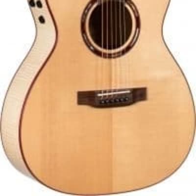 Teton STG130FMEPH Grand Concert , Solid Spruce Top, Flame Maple Back & Sides Purple Heart Binding, C image 12
