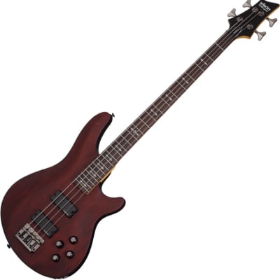 Schecter Omen-4 Electric Bass in Walnut Satin Finish image 1
