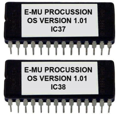 E-mu Procussion OS v1.01 EPROM Firmware ROM Chips Ic EMU No Upgrade Update Rom