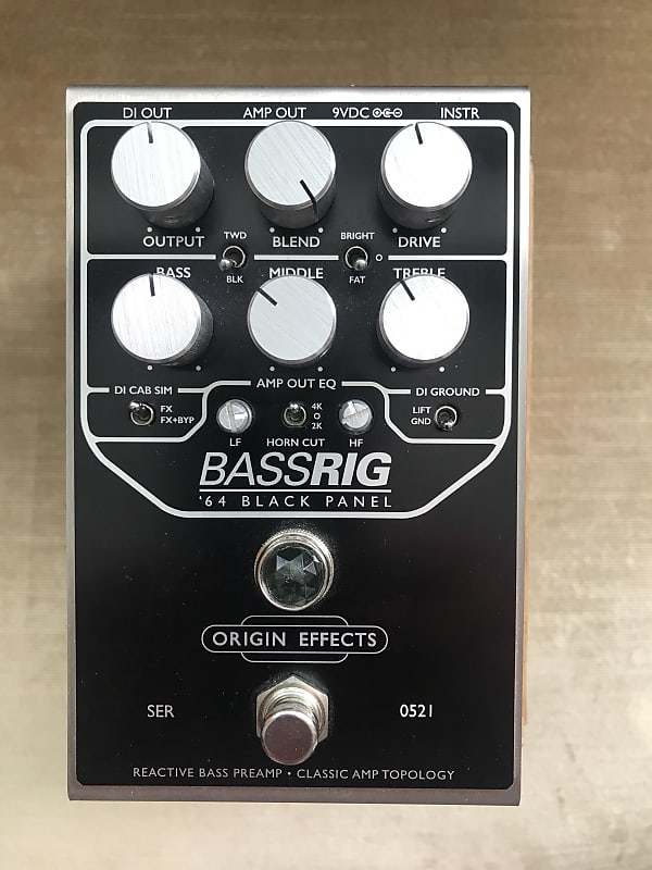 Origin Effects BASSRIG '64 Black Panel