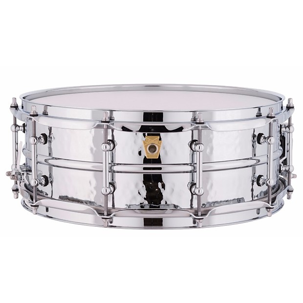 Ludwig LM400KT Hammered Supraphonic 5x14" Aluminum Snare Drum with Tube Lugs image 1
