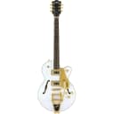 Gretsch G5655TG Limited Edition Electromatic Center Block Jr. Single-Cut Hollowbody Guitar with Bigsby - Snow Crest White - Display Model