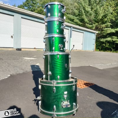CB Drums 5-Piece Drum Set Shells Kit Green 5pc image 1