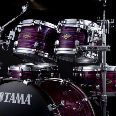 Tama WBST8A-LPO Starclassic Walnut/Birch Lacquer Rack Tom 8&quot; x 7&quot; - Lacquer Phantasm Oyster/Chrome HW image 6