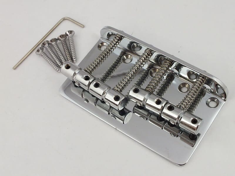 Chrome 4 String Bass Guitar Bridge For Precision And Jazz Reverb Uk 2518