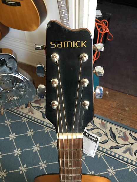 Vintage 1998 Samick LW-015 Dreadnought Pro Setup New Strings