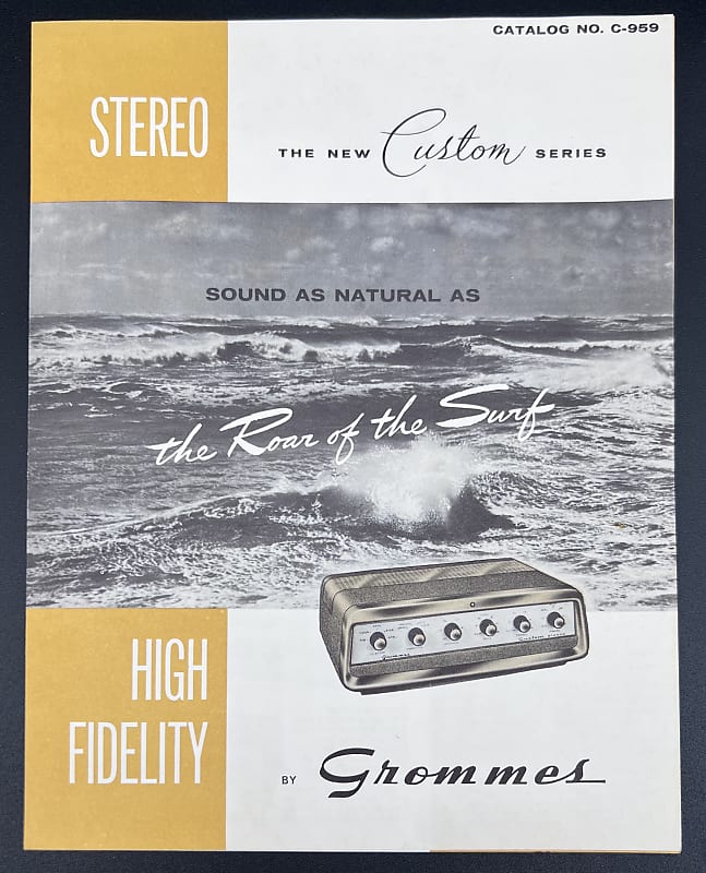 Grommes Precision High-Fidelity Catalog 1964 Tube Preamps Tuners Amplifiers image 1