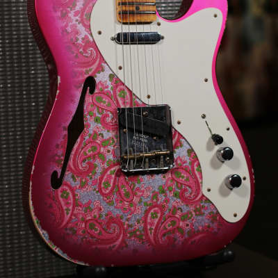 Fender Custom Shop LTD Relic '50s Thinline Telecaster 2023 - Pink Paisley image 9