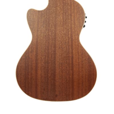 Lanikai CDST-CET Cedar Solid Top Cutaway Electric Tenor Ukulele w/ Gig Bag image 4