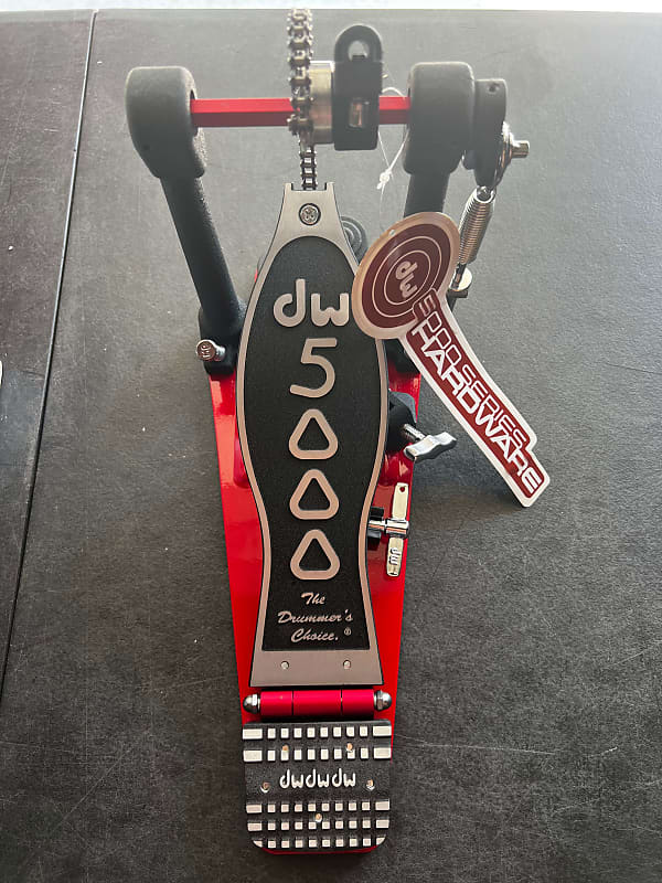 DW DWCP5000AH4 5000 Series Accelerator Single Chain Bass Drum Pedal 2019 - Black/Red image 1