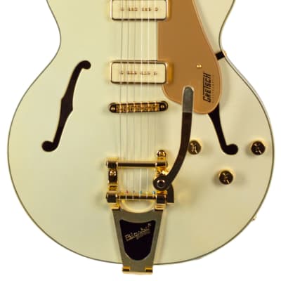 New Gretsch Electromatic Pristine LTD Center Block Double Cut White Gold Top/Natural Back & Sides image 3