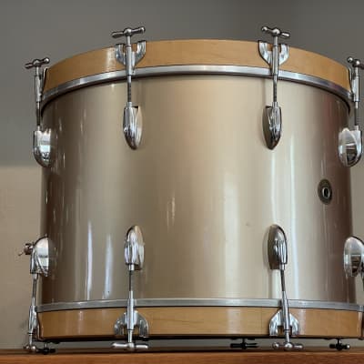 1950's Gretsch 20" Round Badge Bass Drum 14x20 - Copper Mist Lacquer Refinish image 8