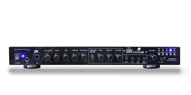 Technical Pro PRE50 2CH Pre Amplifier  			