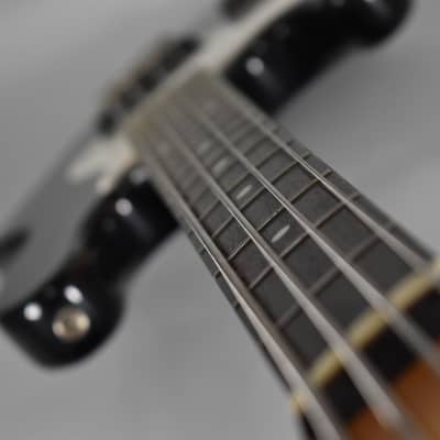 Circa 1991 Fender MIJ Fujigen Factory Jazz Bass Black Finish Left-Handed Electric Bass image 14
