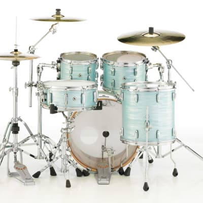 Pearl Session Studio Select Ice Blue Oyster 20x14/10x7/12x8/14x14 Drums Shell Pack & GigBags Authorized Dealer image 8