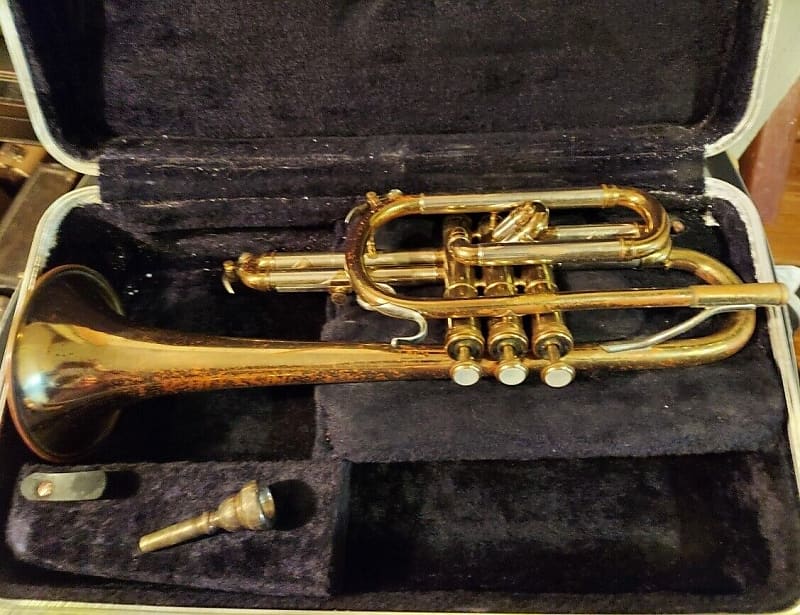 Blessing Cornet with case and mouthpiece