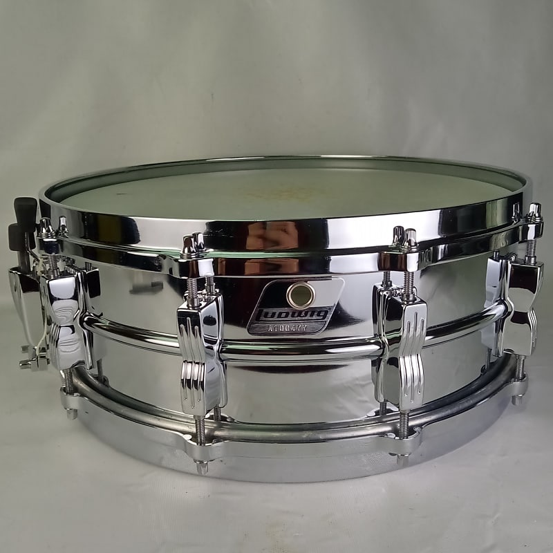 Ludwig Rocker 10Lug Snare Drum 80s 5x14"Vintage Chrome | Reverb