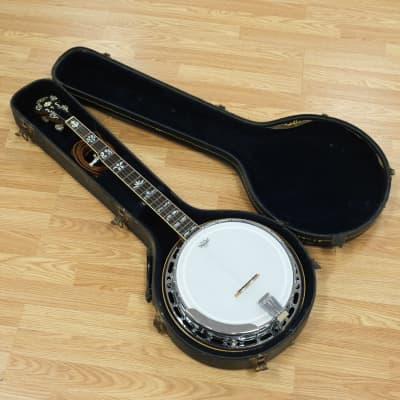 1970s Aria Pro II PB 650 5- String Resonator Banjo w/ Case | Reverb