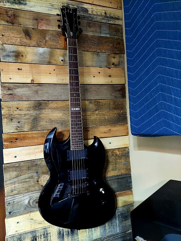 ESP LTD Viper 300 Gloss Black RARE Reverb