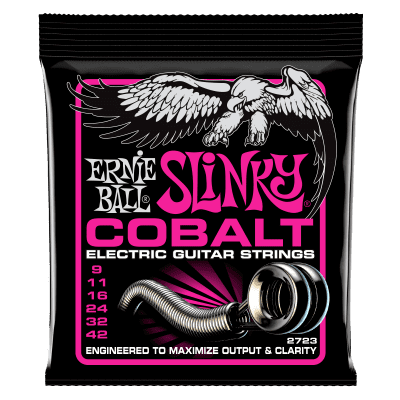 Ernie Ball Cobalt Super Slinky Electric Guitar Strings 9-42 image 1