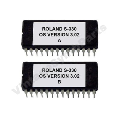 Roland S-330 S330 Eproms with Firmware Os Version 3.02 Update Upgrade Rom Eprom