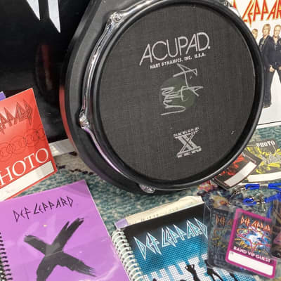 Hart Dynamics - Rick Allen's Def Leppard Adrenalize Tour, 10" Hart AcuPad Trigger Pad (RA #2078) AUTOGRAPHED HEAD!! 1990s - Gold image 4