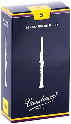 Vandoren Bb Clarinet Traditional Reeds, Box of 10 Strength 5 image 1