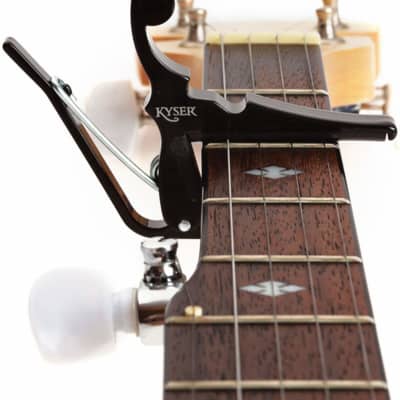 Kyser Quick Change Capo for banjos, ukuleles, and mandolins - Black image 2