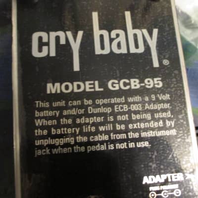 Dunlop GCB95 Cry Baby Standard Wah 1982 - Present - Black image 2