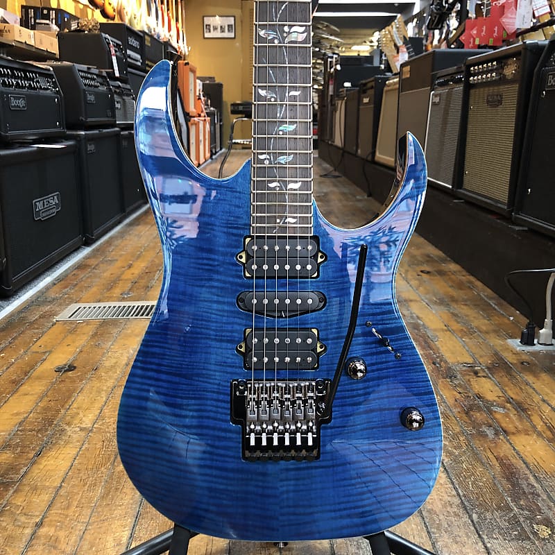 Ibanez Japan J Custom RG8570 Electric Guitar Royal Blue Sapphire w/Hard Case