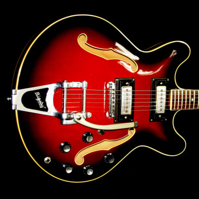 HARPTONE 420 1969 2-Tone Cherryburst.  This is a Standel guitar rebranded.  Built by SAM KOONTZ. image 4