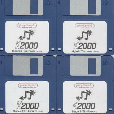 Kurzweil K2000 synth patches • 4 Disk Set • Ready to Load into your K2000