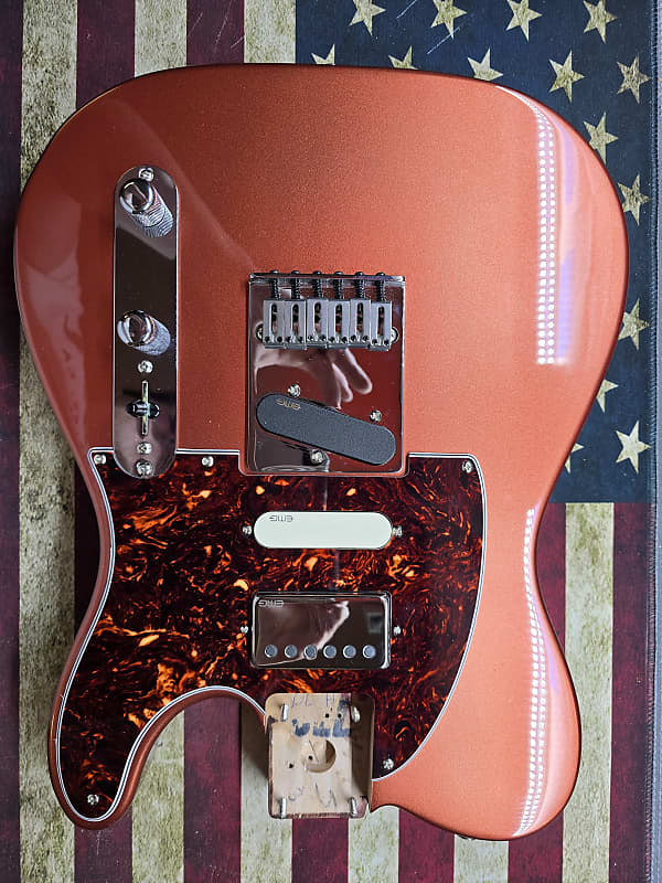 LOADED EMG Fender TELECASTER PLUS 2022 - Aged candy red | Reverb