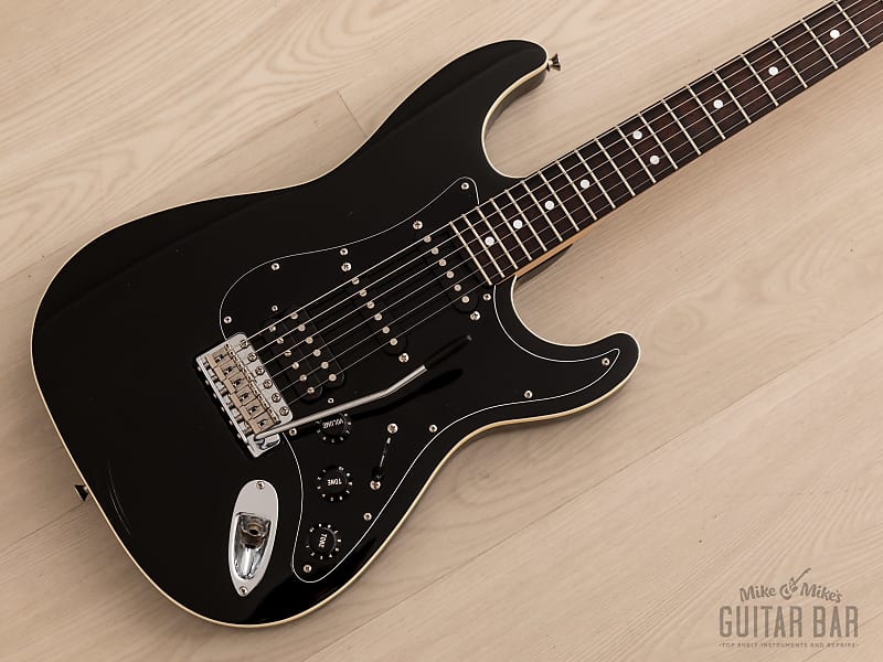 2012 Fender Aerodyne Stratocaster AST-M/SSH Medium Scale 24 3/4" Black, Japan MIJ image 1