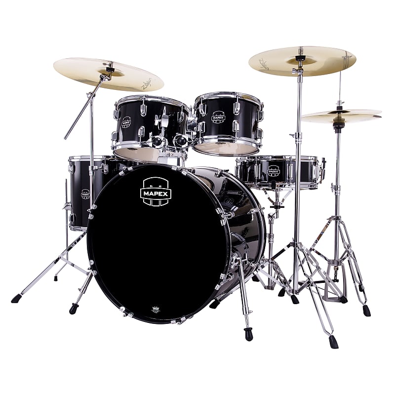 Mapex Comet Stage Complete Set Dark Black - Drum Complete set image 1