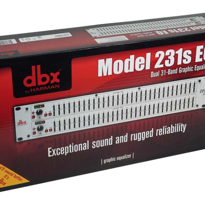 DBX 231S Dual 31 Band Graphic Equalizer Pro Audio Rack Mount EQ + Low Cut Filter image 3