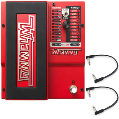 Digitech Whammy 5 5th Generation Guitar Pedal w/ (2) Flat Patch Cables for sale