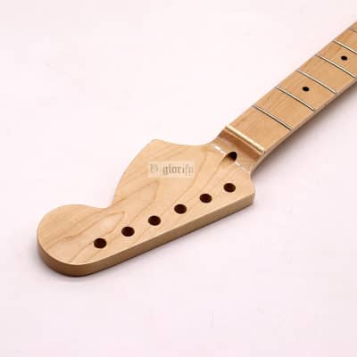 (Shipping From China, DHL 5-7 Days Delivery)  ST6 String 22 Pin Large Head White Canadian Maple Guitar Neck image 9