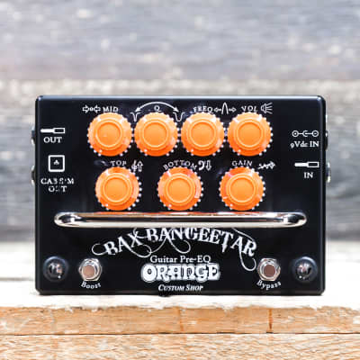 Orange Custom Shop Bax Bangeetar Guitar Preamp & EQ Black Effect Pedal w/Bag for sale