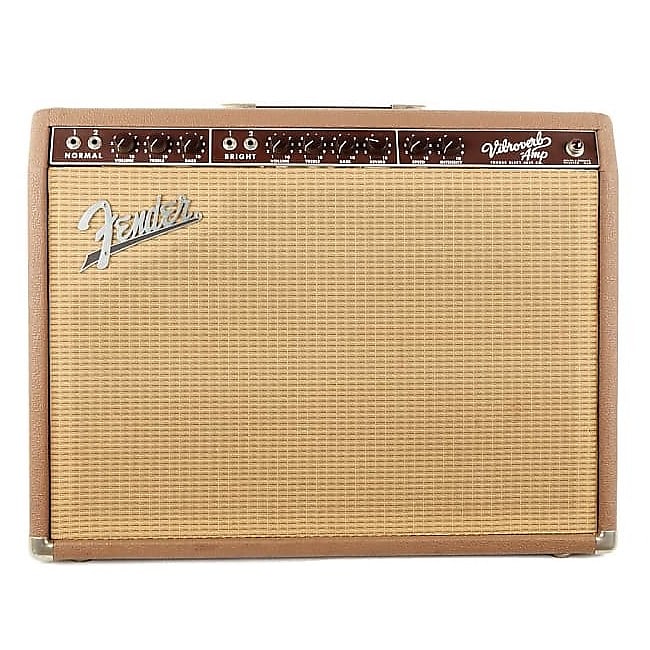 Fender Vibroverb 6G16 Brownface 40-Watt 2x10" Guitar Combo 1963 | Reverb España